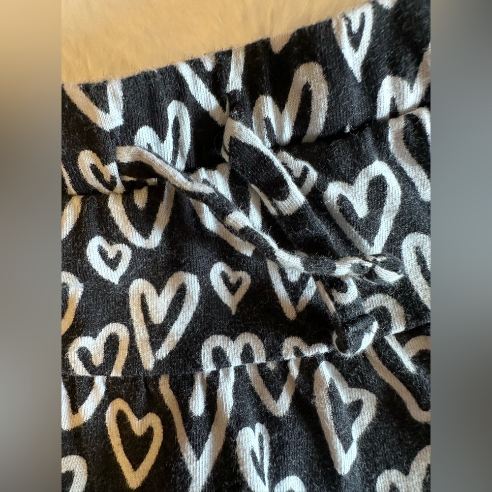 Jumping Beans Heart Print Skort Girls 12M Black & White - Picture 2 of 4